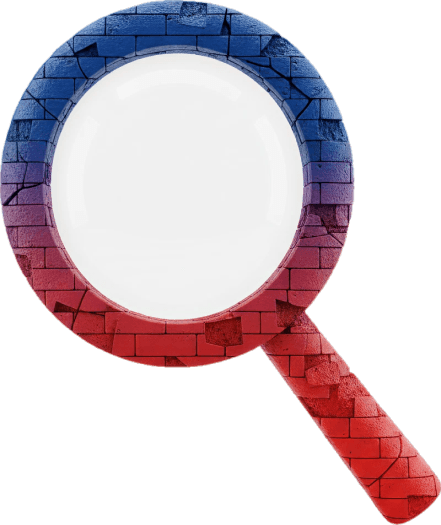 Magnifying glass illustration